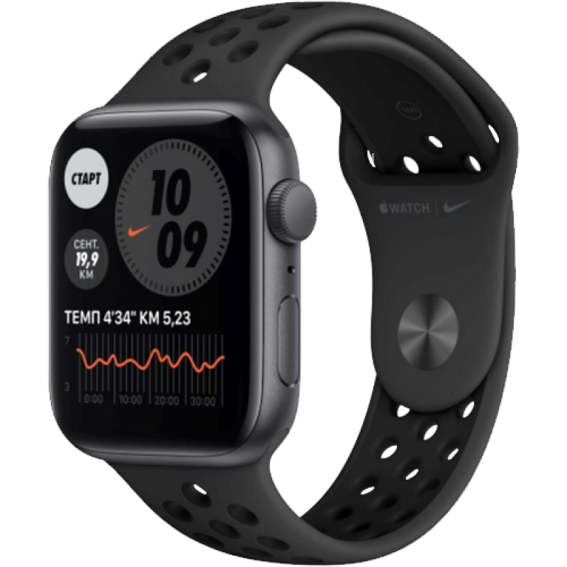 Apple Watch Series 6 44mm Space Gray Aluminum Case Anthracite/Black Nike Sport Band