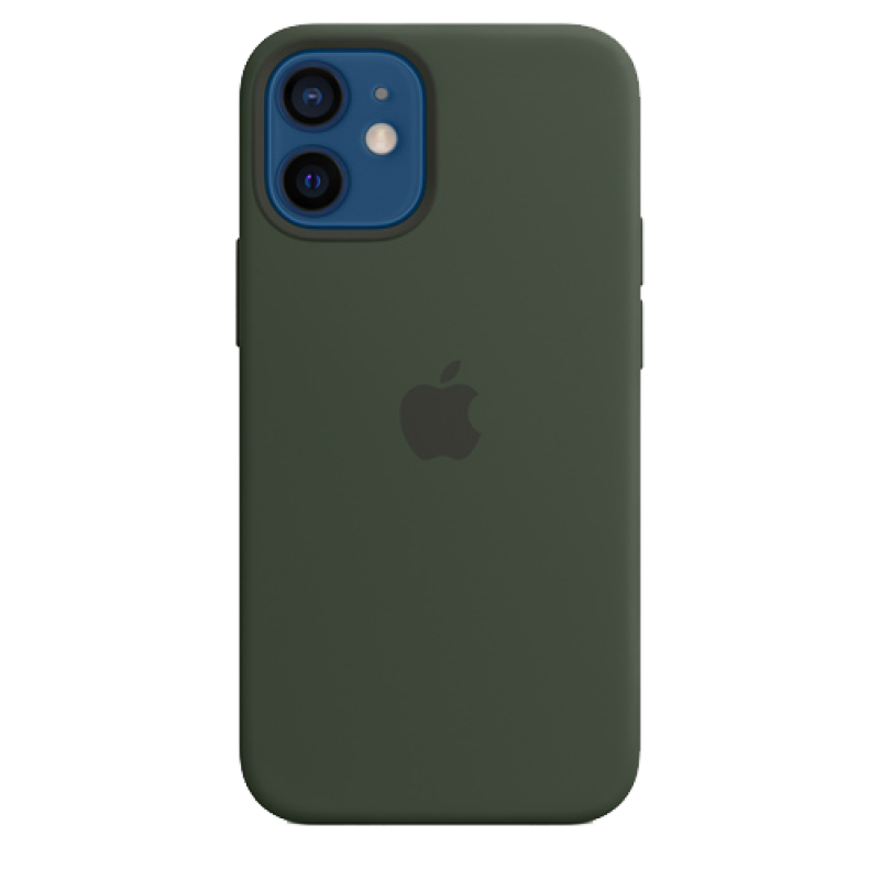 Накладка Apple iPhone 12 mini Silicon Case MagSafe (Кипрский зеленый)