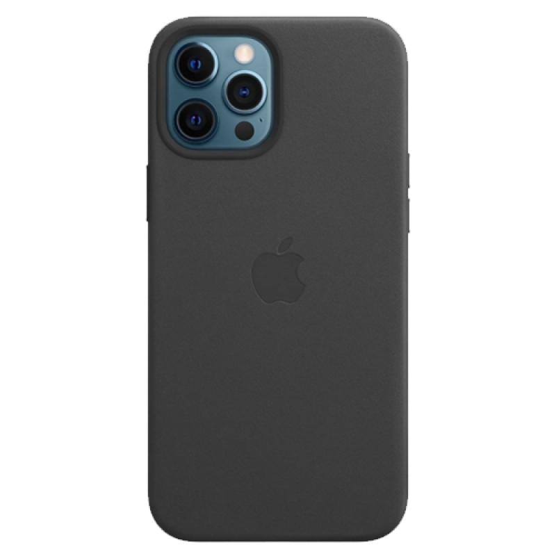 Чехол Apple iPhone 12 Pro Max Leather Case MagSafe (Черный)