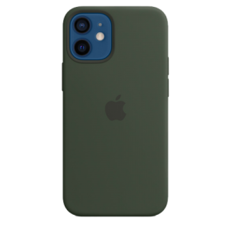 Накладка Apple iPhone 12 Pro Max Silicon Case MagSafe (Кипрский зеленый)