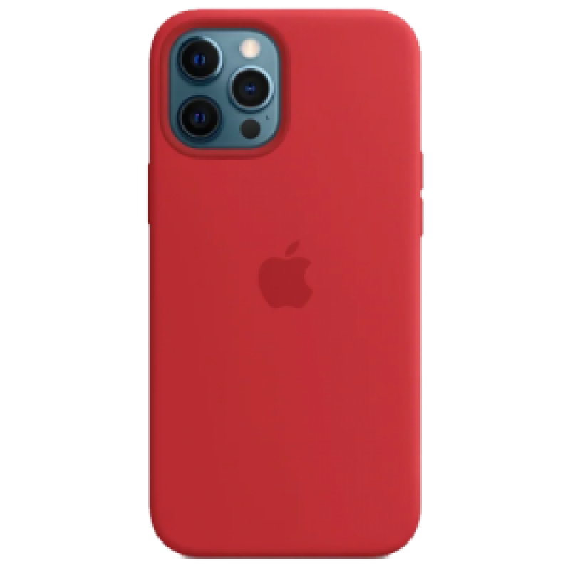 Накладка Apple iPhone 12/12 Pro Silicon Case MagSafe (Красный)