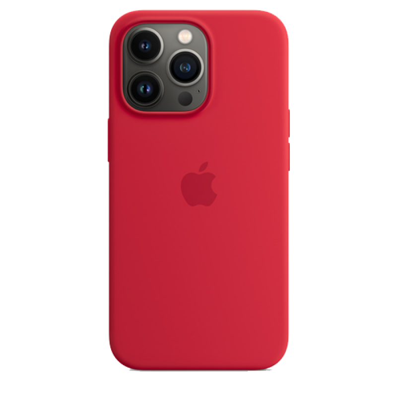 Накладка Apple iPhone 13 Pro Max Silicon Case MagSafe (Красный)
